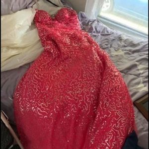 Size 4 pink mermaid style prom dress